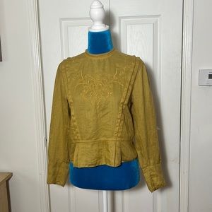 DOEN Embroidered Blouse XS